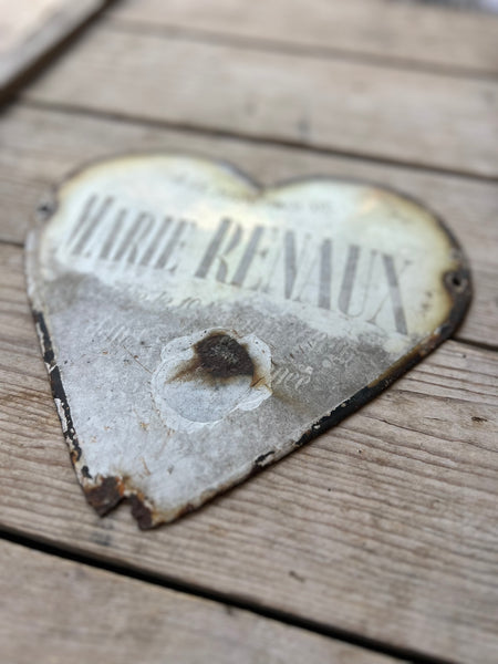 Vintage French Rustic Memorial Heart