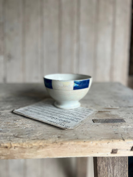 Iridescent Blue Cafe au Lait bowl
