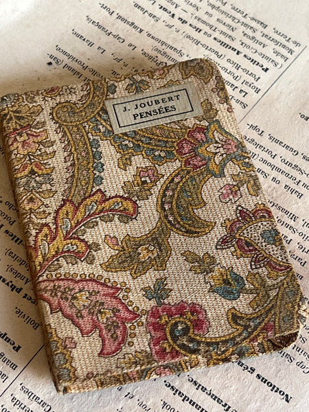 Miniature Fabric French Book