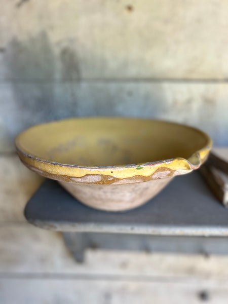 Antique Earthenware Bowl from France