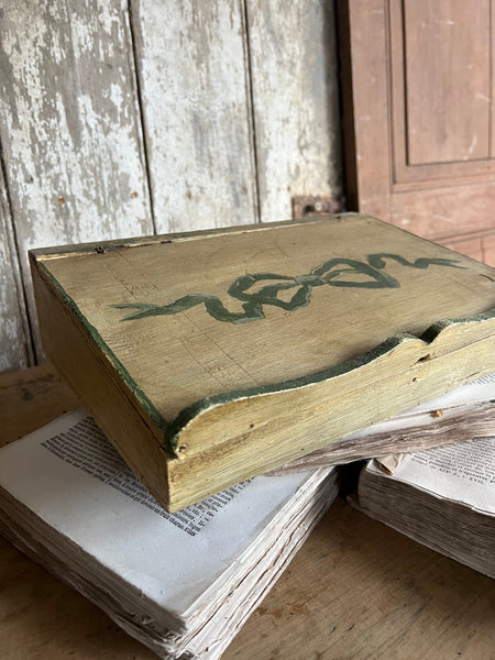 Beautiful French Painted Vintage Document Box