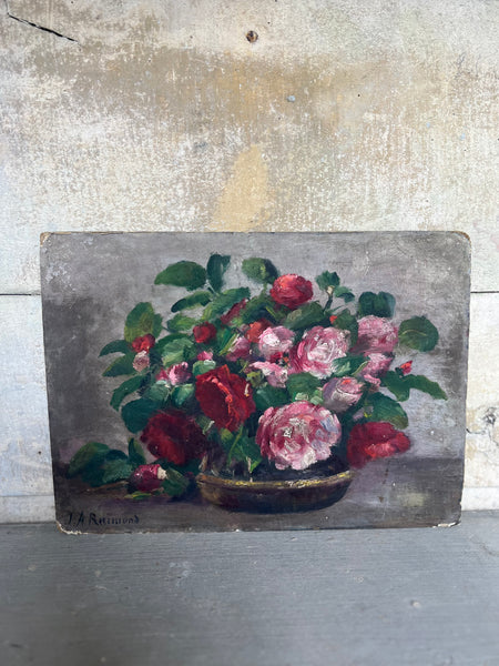 Floral Oil on Board