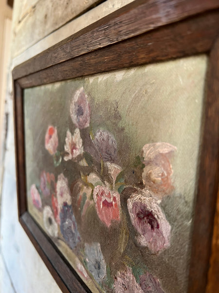 Framed French Vintage Painting