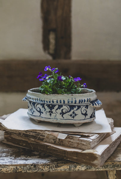 Antique French Handpainted Dish