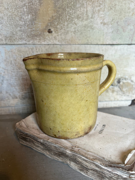 Vintage French Yellow Jug