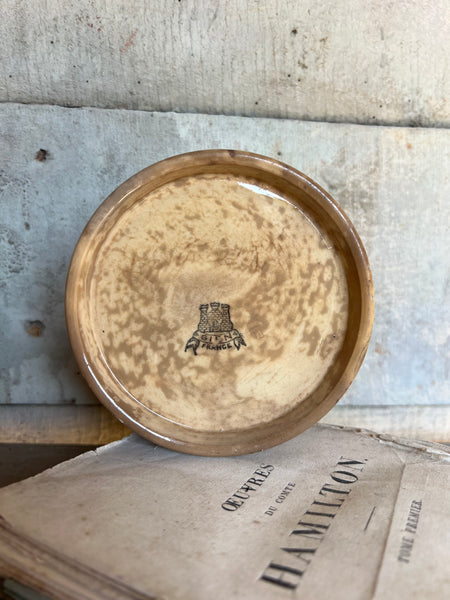 Chunky Gien Buttery Antique Confiture Pot