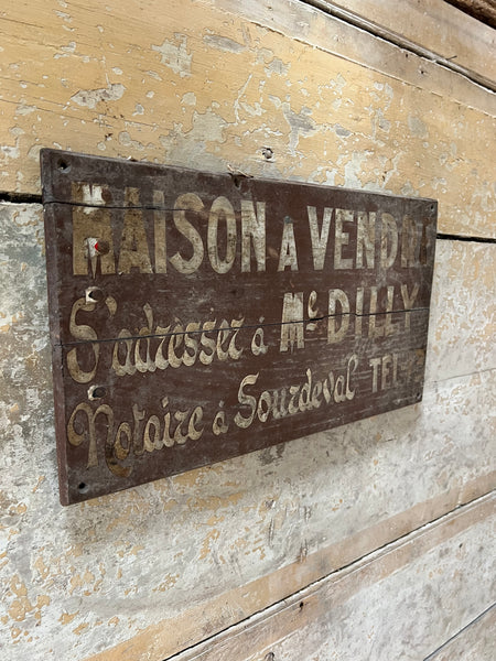 Vintage House for Sale Sign