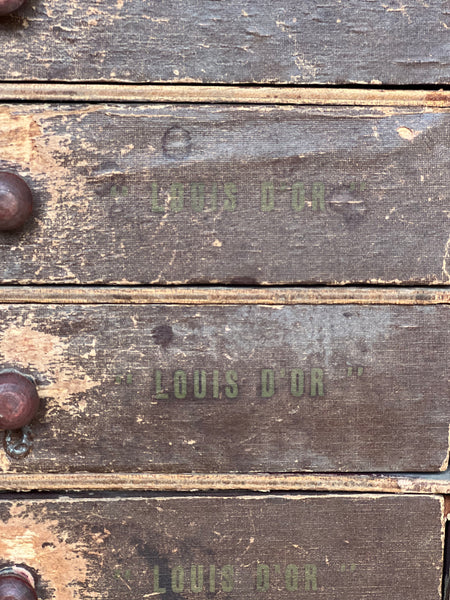 Antique Cotton Reel Drawers