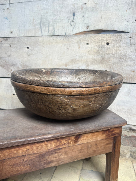 Large Antique Wooden French Cheese Faiselle