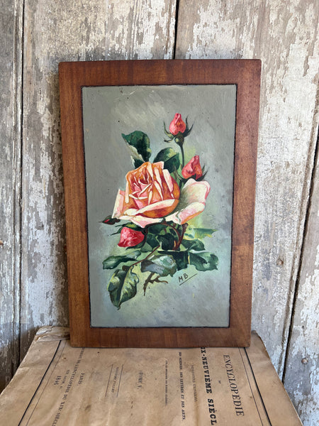 French Floral Oil Painting