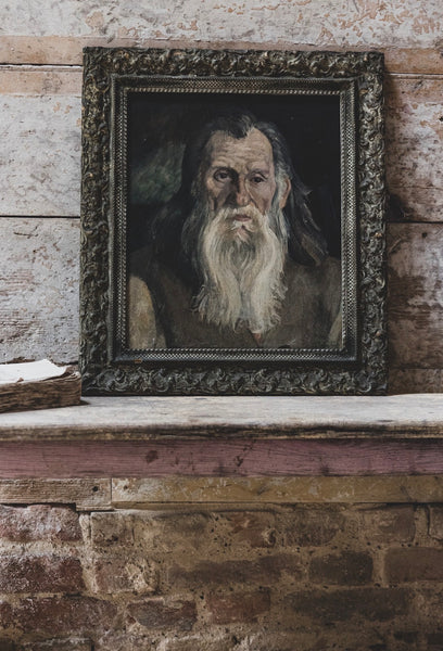 Framed Antique French Portrait