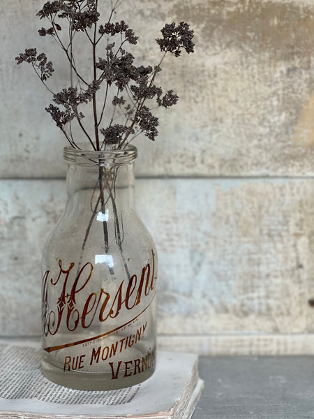 Antique Branded Glass Bottle