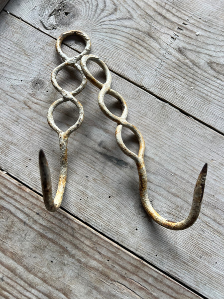Pair of French Vintage Hooks