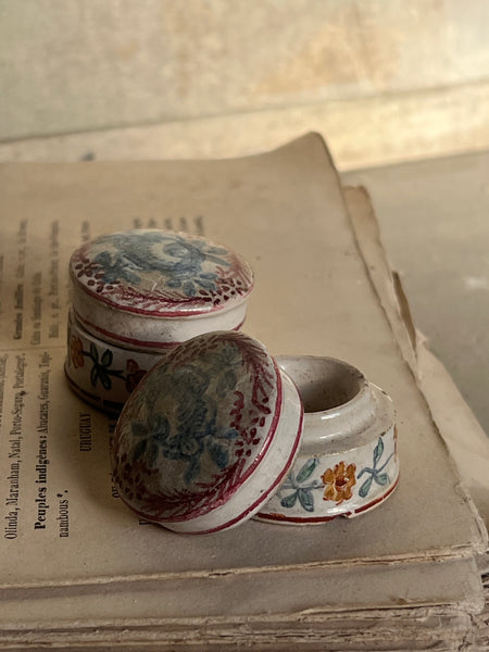 Sweet Vintage Hand Painted Pots