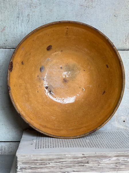 Antique Medium Earthenware Bowl from Provence