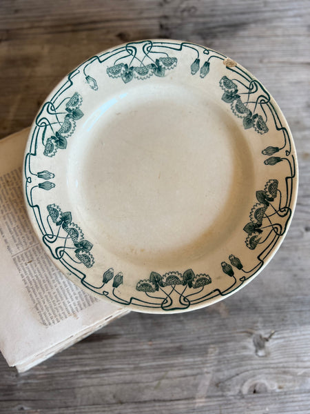 Beautiful French Floral Transferware Plate