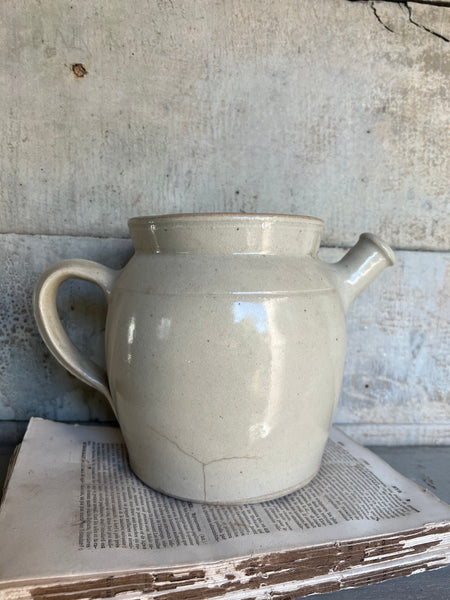 Antique Simple French Stoneware Gargoulette