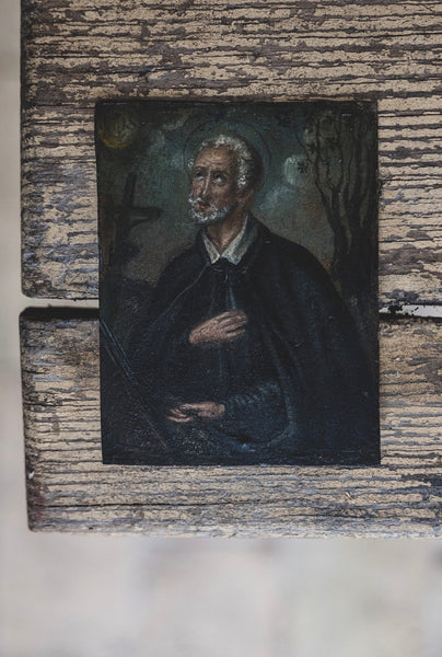 Antique Religious Oil Painting