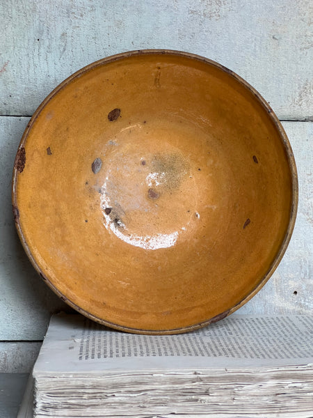 Antique Medium Earthenware Bowl from Provence