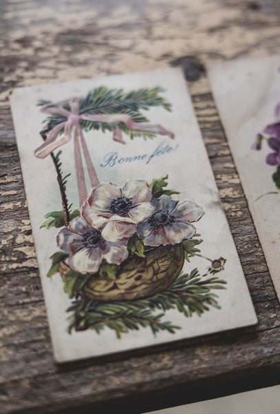 Vintage Floral Postcards