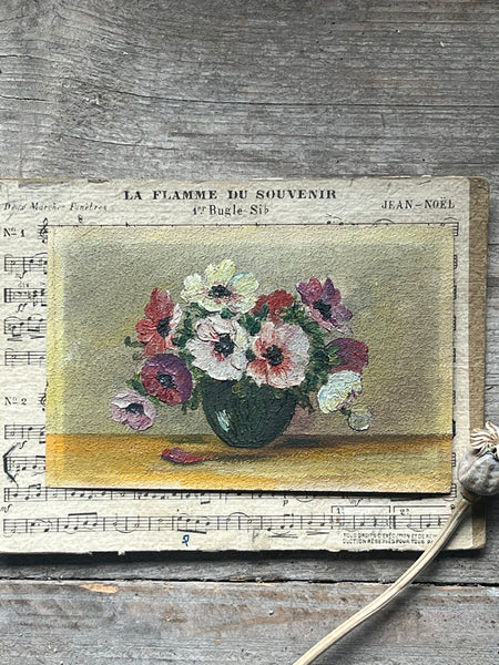 Small Floral Oil Painting