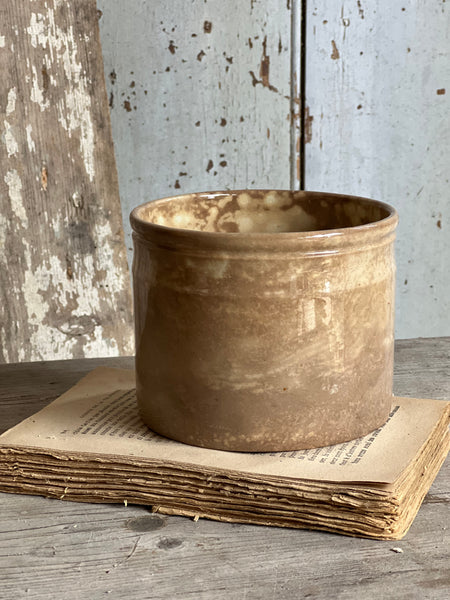 Chunky Buttery Antique Confiture Pot
