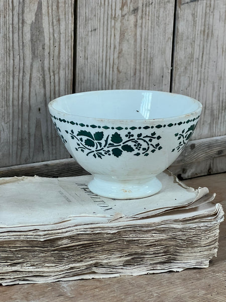 French Green Stencil Cafe au Lait