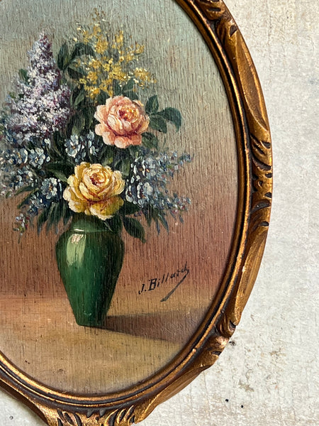 Sweet Framed Floral Oil