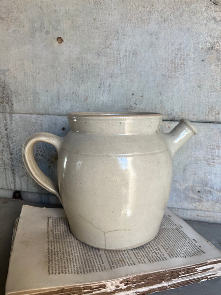 Antique Simple French Stoneware Gargoulette