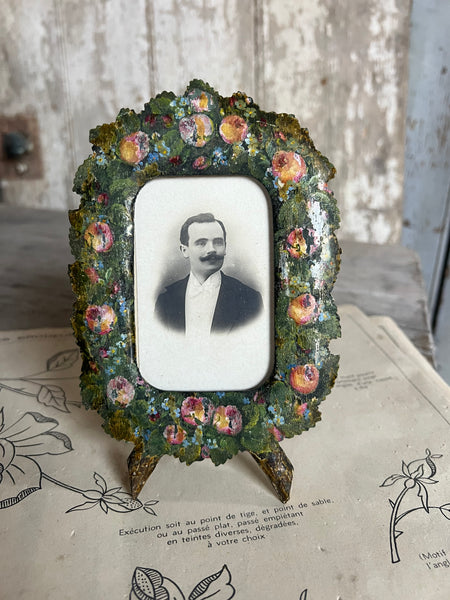 French Antique Hand Painted Frame