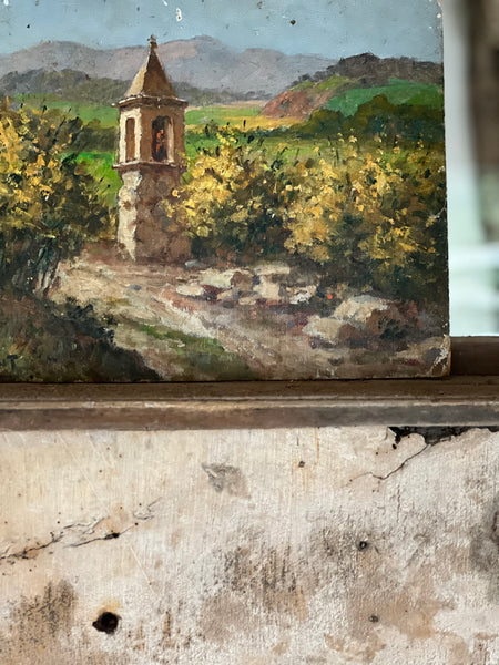 French Vintage Landscape Painting