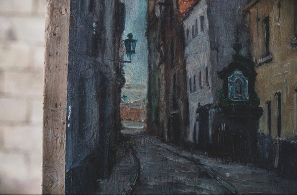 Vintage Parisian Streets Oil Painting