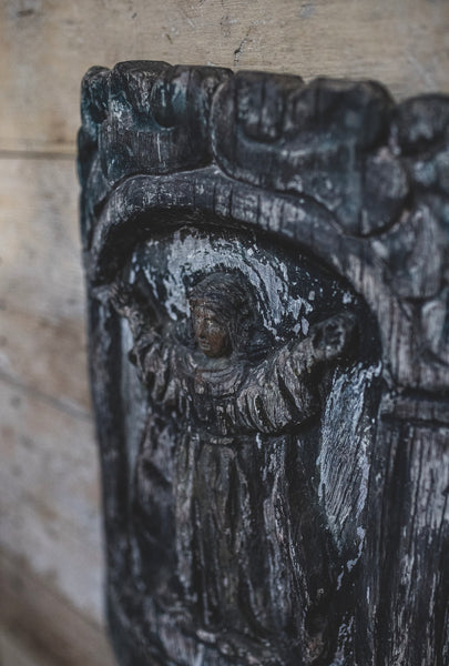 Antique Religious Wall Carving
