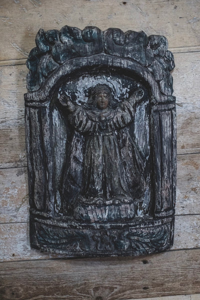 Antique Religious Wall Carving