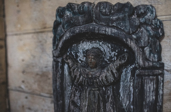 Antique Religious Wall Carving