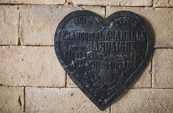 Vintage French Rustic Memorial Heart