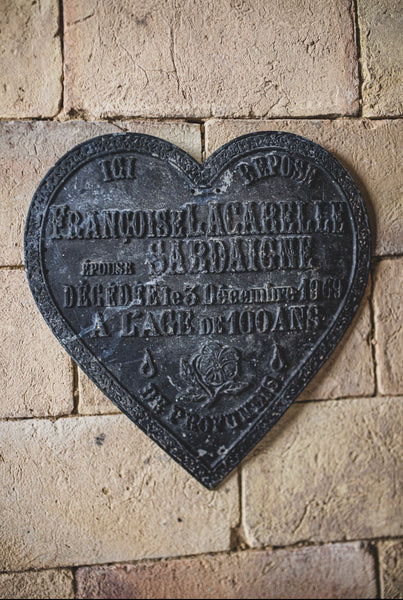 Vintage French Rustic Memorial Heart