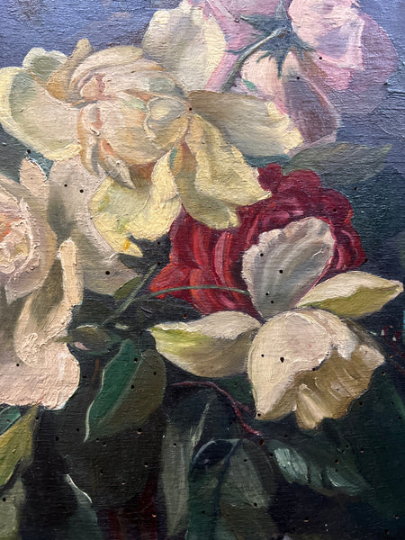 Floral Oil on Board