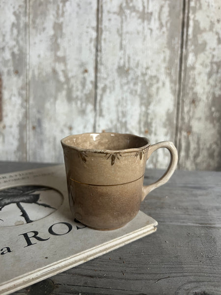 Beautiful Crazed Buttery Cup