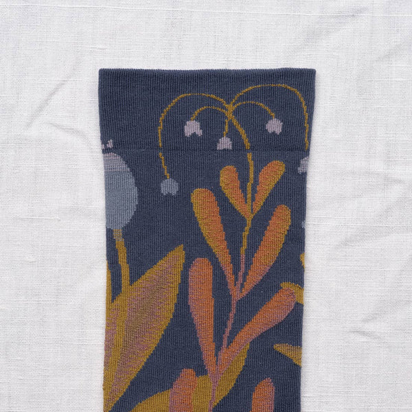 Bonne Maison Socks Plante Denim