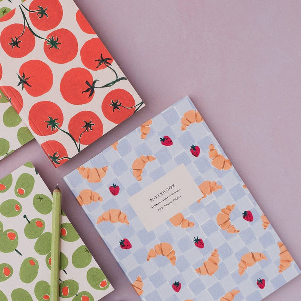 Croissant Cafe Notebook | Blank Page Journal | Notebooks
