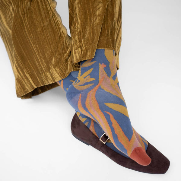 Bonne Maison Socks Plante Denim