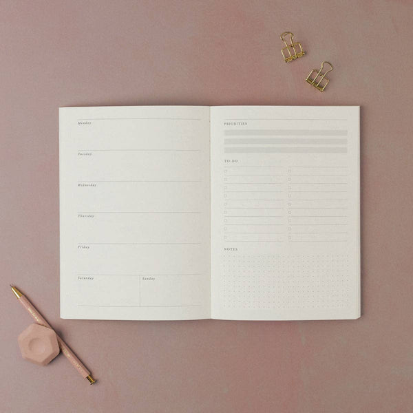 Painted Waves Weekly Planner | Undated Weekly Organiser