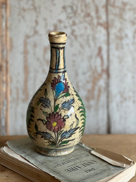 Antique Persian Glazed Bottle