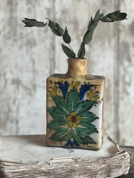 Antique Persian Glazed Bottle