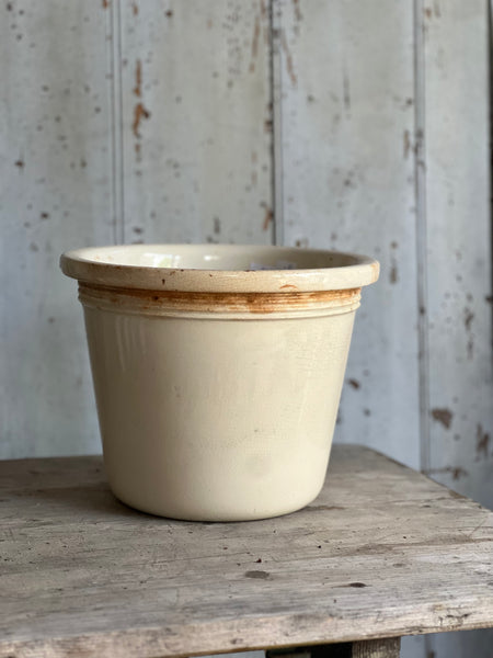 Large Antique Crazed Pot