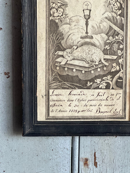 Antique Communion Souvenir 1825