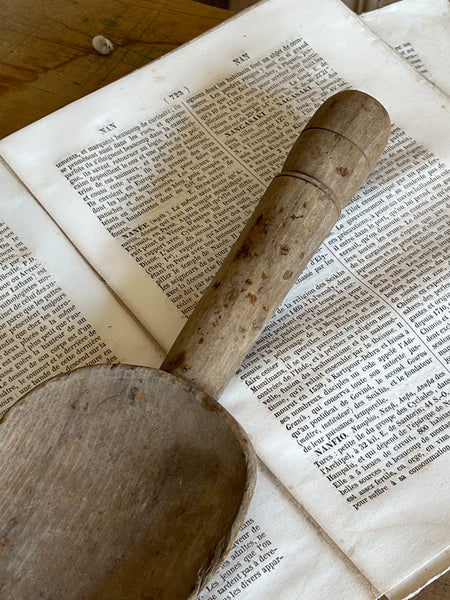 Vintage Wooden Dairy Spoon