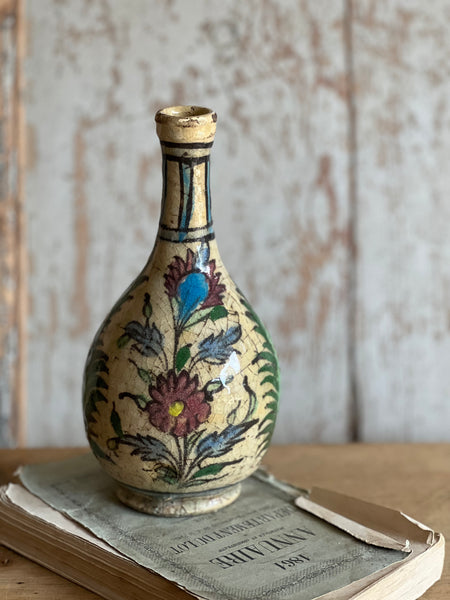 Antique Persian Glazed Bottle