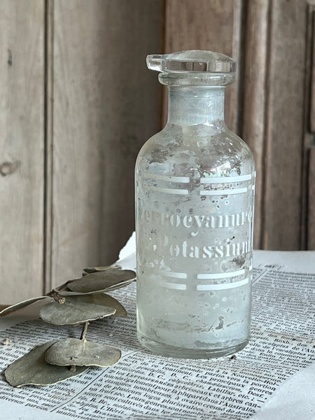 Vintage French Chemist Bottle